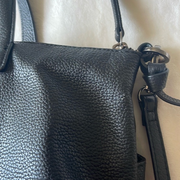 T Tahari "Skyler" Pebbled Leather Whipstitched Satchel w/ Removable Strap - Picture 8 of 15